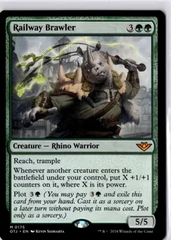 Railway Brawler Outlaws of Thunder Junction Regular NM M 0175 - Image 1