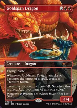 1x NM Goldspan Dragon MTG Secret Lair SV - Image 1