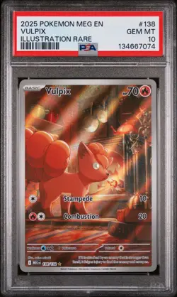 PSA 10 - Vulpix 138/132 Illustration Rare - Pokemon Mega Evolution Base Set - Image 1