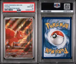PSA 10 - Vulpix 138/132 Illustration Rare - Pokemon Mega Evolution Base Set - Image 3