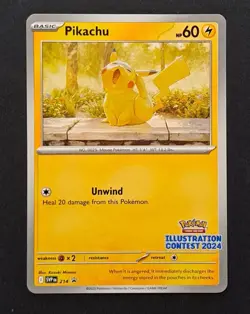 Pokemon TCG Pikachu Illustration Contest 2024 Promo Card 214 NM Condition - Image 1
