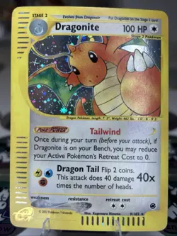 Pokemon TCG Dragonite Expedition Base Set Holo 9 - Image 1