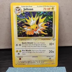 Pokemon Jolteon Jungle 4/64 Holo Unlimited Holo Rare HP70 1999 TCG - Image 1