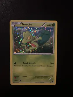 Pokemon TCG Treecko Card McDonald's Promo 2014, 1/12 Holo - Image 1