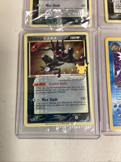 Lot Of 4 Pokemon TCG Greninja Gold Star Celebrations ETB Promo Dark Gyarados - Image 2