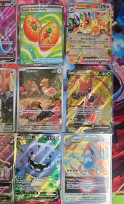Pokemon Mixed Rare Lot Illustration Rare EX FULL ART V STAR+Destined rivals Pack - Image 3