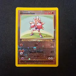 Hitmonchan Reverse Holo Best of Game 2 "WINNER" Stamped 2002 Pokemon TCG #2 - NM - Image 1