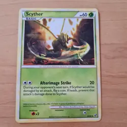 Pokemon Heartgold and Soulsilver Scyther #36/90( Toploader protection) - Image 1