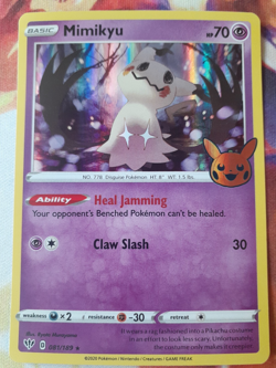 2022 Pokemon Mimikyu 081/189 Trick or Trade Holo NM - Image 1