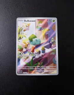 2024 Pokemon TCG Stellar Crown Bulbasaur 143/142 ILLUSTRATION RARE - Image 1