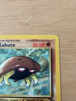 Pokemon TCG Kabuto Fossil 50/62 1st Edition Stage 1 30 HP Regular English 1999 - Image 2