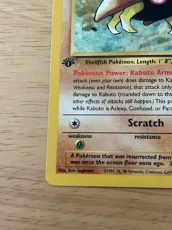 Pokemon TCG Kabuto Fossil 50/62 1st Edition Stage 1 30 HP Regular English 1999 - Image 4