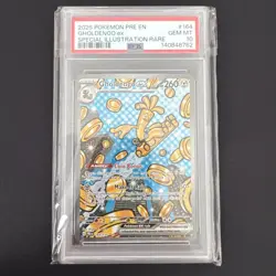 2025 Pokemon Pre En-Prismatic Evolutions #164 Gholdengo Ex SIR PSA 10 - Image 1