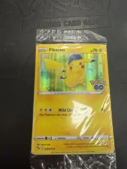 Pokemon SEALED Pikachu 028/078 Pokemon Go Holofoil Promo NM - Image 1