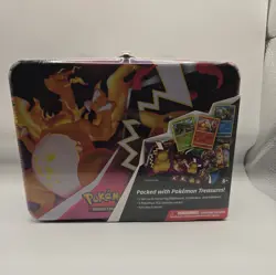 Pokemon TCG Fall 2020 Charizard Collectors Treasure Chest Lunch Box Tin Sealed - Image 1