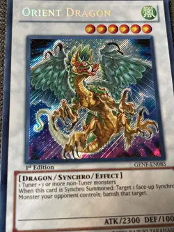 Yugioh GENF-EN085 Orient Dragon 1st Edition Secret Rare New Near Mint Condition - Image 2