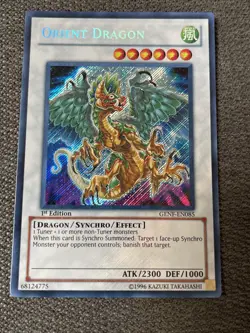Yugioh GENF-EN085 Orient Dragon 1st Edition Secret Rare New Near Mint Condition - Image 3