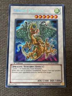 Yugioh GENF-EN085 Orient Dragon 1st Edition Secret Rare New Near Mint Condition - Image 4