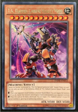 Yugioh! - T.G. Halberd Cannon/Assault Mode- DANE-EN012 - Rare - Unlimited-NM/M - Image 1