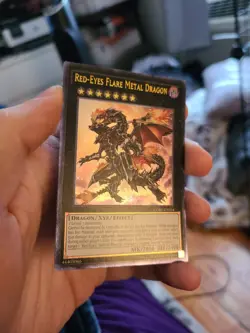 Yugioh Red-Eyes Flare Metal Dragon CORE-EN054 Ultimate Rare - Image 2
