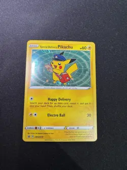 Special Delivery Pikachu SWSH074 SWSH: Sword & Shield Promo Cards Holo - Image 3