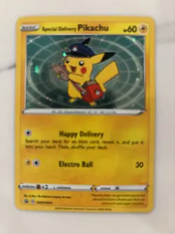 Special Delivery Pikachu SWSH074 SWSH: Sword & Shield Promo Cards Holo - Image 2