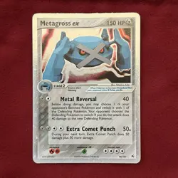 Pokemon TCG EX Hidden legends Metagross EX 95/101 Holo Rare LP/NM - Image 1