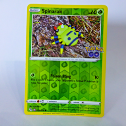 Spinarak Ditto 006/078 Pokemon Go Raw NM Unpeeled Pokemon TCG Card - Image 1