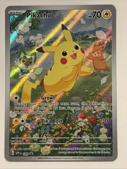 Pokemon Pikachu TCG SVP088 Black Star Promos Full Art Holo Card - Image 1