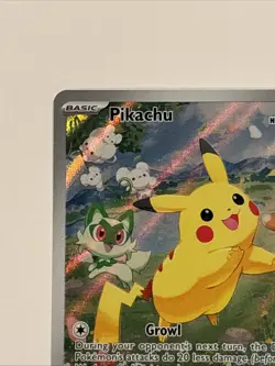 Pokemon Pikachu TCG SVP088 Black Star Promos Full Art Holo Card - Image 2