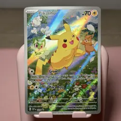 Pokemon Pikachu TCG SVP088 Black Star Promos Full Art Holo Card NM - Image 1