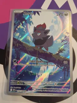 Pokemon Zorua 142/086 White Flare Illustration Rare English Pack Fresh - Image 1