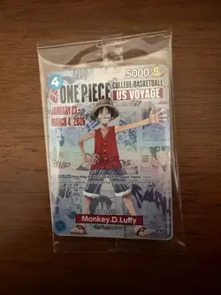 Monkey.D.Luffy (055) (College Basketball US Voyage) P-055 One Piece Promotion... - Image 1