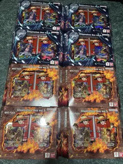 One Piece Card Game Illustration Box vol.5 & vol.6 Lot of 8 - Image 1