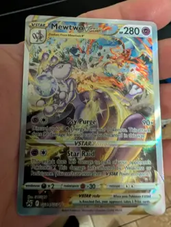 Pokemon TCG Mewtwo VSTAR GG44/GG70 Crown Zenith Galarian Gallery Holo Mint - Image 5