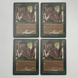 Carapace x4 SIGNED by Anson Maddocks Homelands MTG - Image 1
