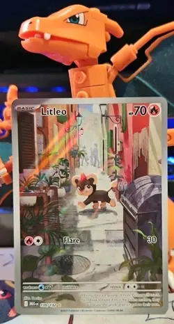 Litleo IR ILLUSTRATION RARE 139/132 Mega Evolution English Pokemon TCG - Image 1
