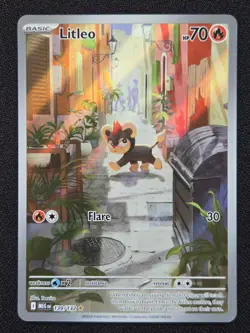 Pokemon TCG Mega Evolution: Litleo (Illustration Rare) English 139/132 (NM) - Image 1