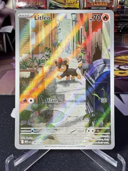 Litleo IR ILLUSTRATION RARE 139/132 Mega Evolution English Pokemon TCG - Image 2