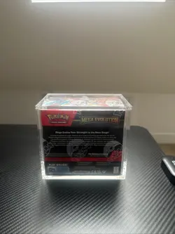 Pokemon TCG Mega Evolution Enhanced Booster Box Sealed - With Acrylic Case - Image 3