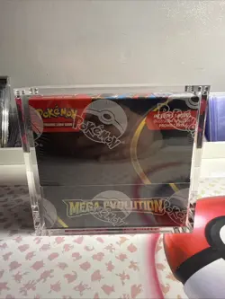 Pokemon TCG Mega Evolution Enhanced Booster Box New & Sealed with Acrylic Case - Image 1