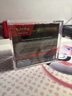 Pokemon TCG Mega Evolution Enhanced Booster Box New & Sealed with Acrylic Case - Image 3