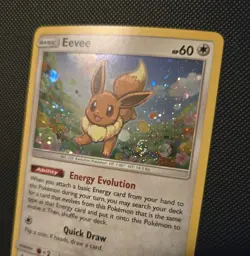 2018 Pokemon Sun & Moon - Eevee 101A/149 Alt Art Promo Holo Rare -NM w/ Swirl - Image 2