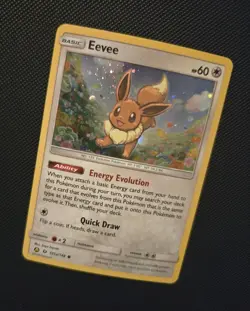 2018 Pokemon Sun & Moon - Eevee 101A/149 Alt Art Promo Holo Rare -NM w/ Swirl - Image 4