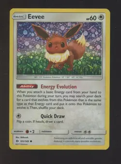 2017 Pokemon Sun & Moon Eevee Cosmos Promo Holo #101/149 - Image 1