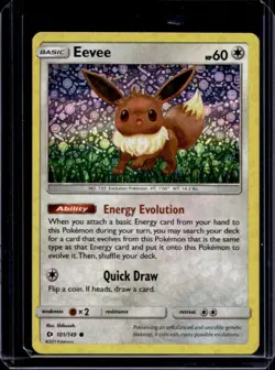 2017 Pokemon Sun & Moon Eevee Promos Cosmos Holo #101/149 - Image 1