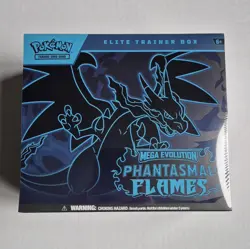 Pokemon TCG Mega Evolutions Phantasmal Flames Elite Trainer Box Factory Sealed - Image 1