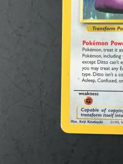Pokemon TCG Ditto Fossil Holo Rare Card 3/62 - Image 4