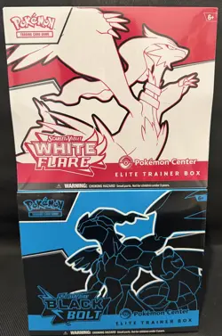 Pokemon Black Bolt & White Flare Pokemon Center ETB Elite Trainer Box Sealed - Image 1