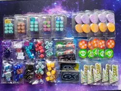 Lot of 10x Pokemon Random ETB Accessories Coins Markers Pins Dice Dividers Sets - Image 2